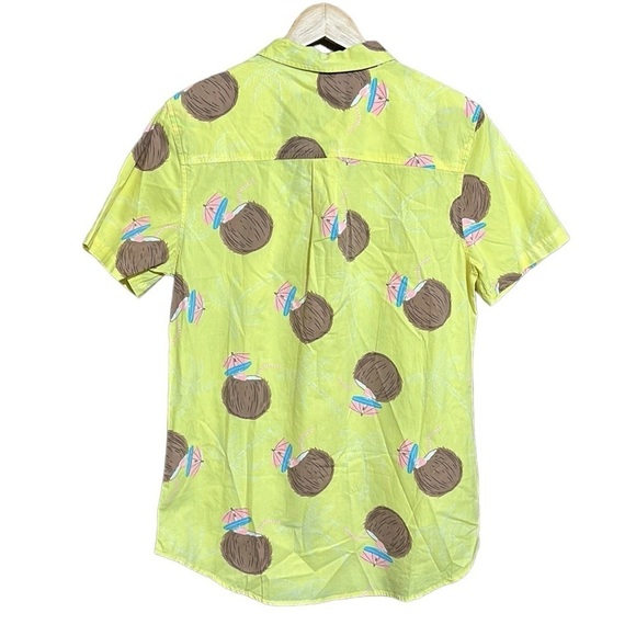 Party Pants Weekender Short Sleeve Button-Down Coconut Shirt Size Medium NWT - Picture 6 of 11